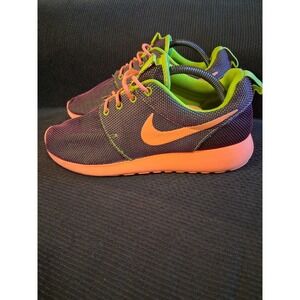 Nike Shoes Womens 9.5 Roshe run Sneaker‎ Halloween Volt Bright Mango 511882 786